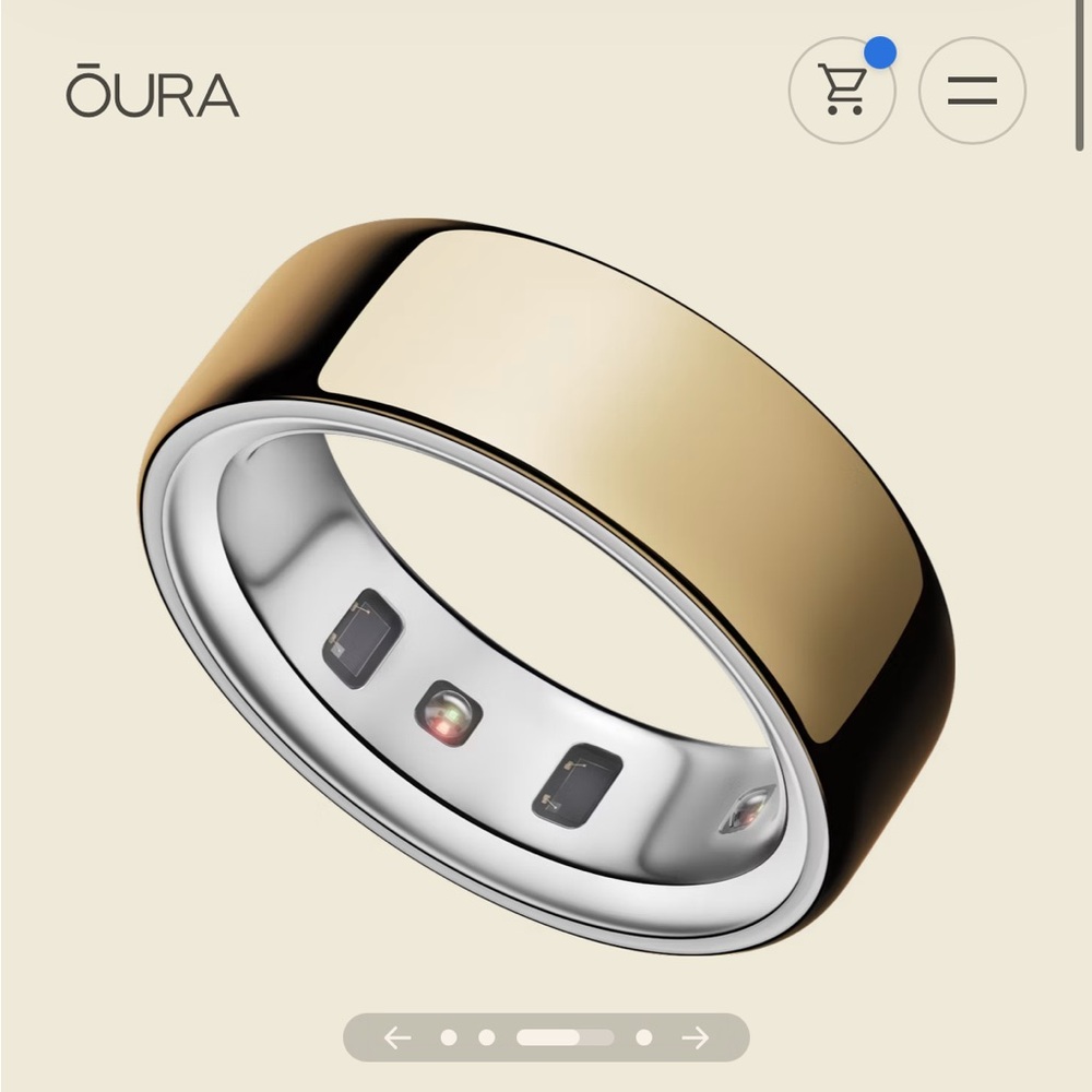 Oura Ring 4 Gold Size 9